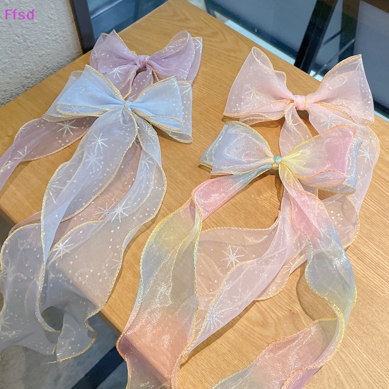 Kẹp Tóc Nơ Tua Rua Thời Trang Mùa Hè Cho Bé Gái