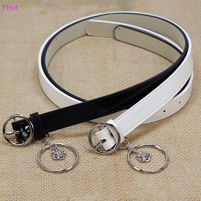 Thắt Lưng Da Khóa Kim Loại Hình Trái Tim Thời Trang Cho Nữ