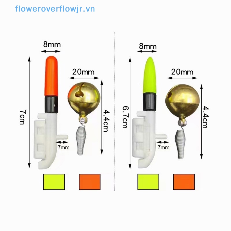 1 Bộ Cần Câu Cá Điện Tử FJR Có Đèn LED Và Chuông Tháo Rời Được Chống Nước Dùng Khi Câu Cá Ban Đêm
