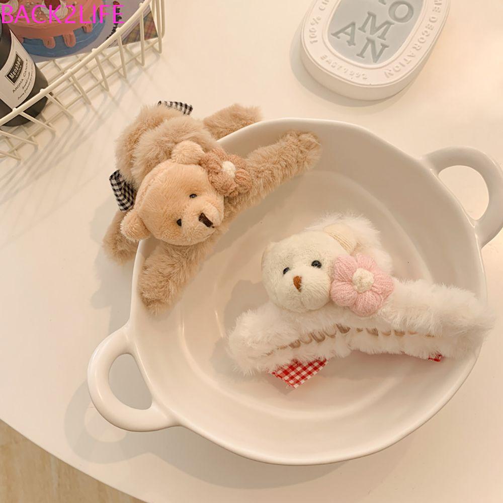 BACK2LIFE Kẹp Tóc Hình Cá Mập / Bông Hoa Xinh Xắn Dành Cho Nữ