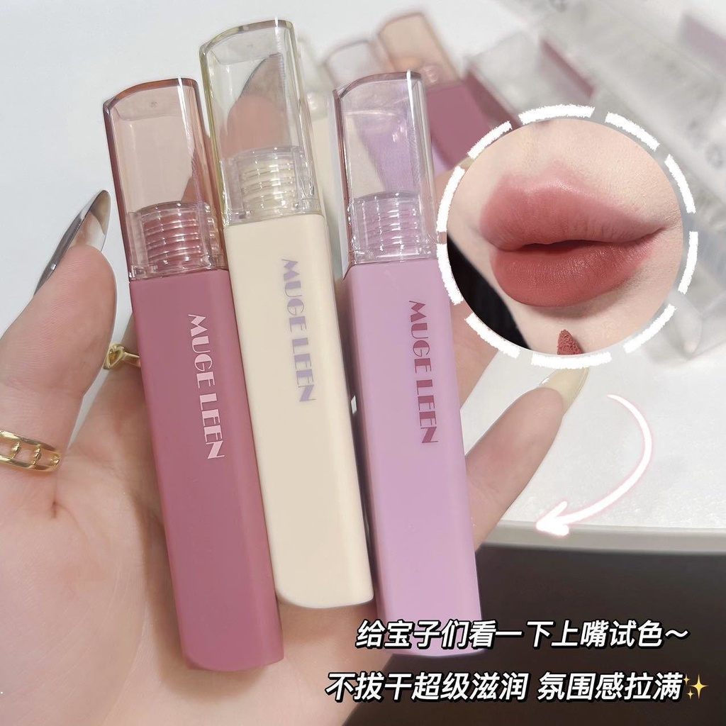 Son Môi Muge Leen Dưỡng Ẩm Chống Thấm Nước Lâu Trôi Không Dễ Phai Màu