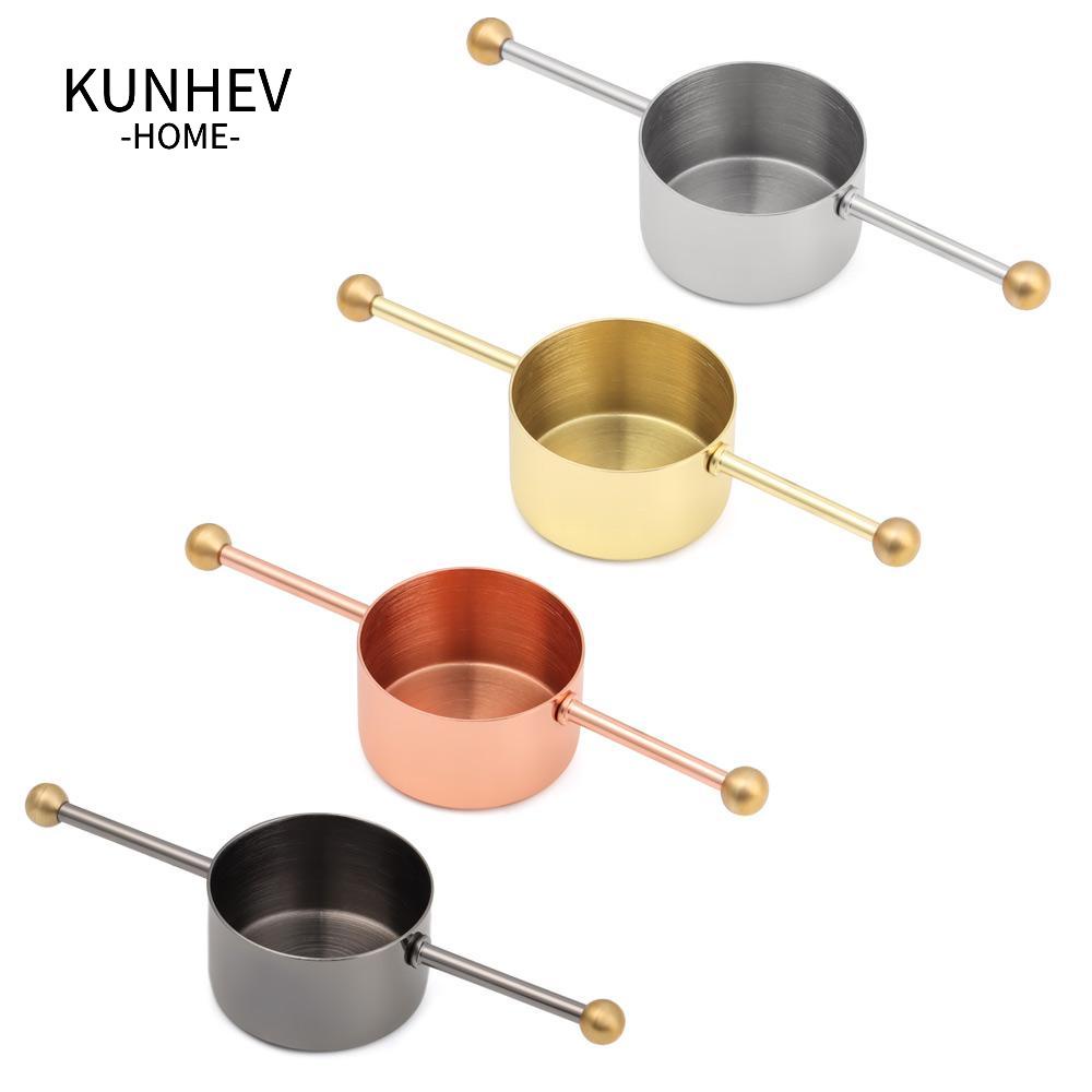 KUNHEV Cốc Đong Bằng Thép Không Gỉ Hai Đầu Dùng Pha Chế Cocktail