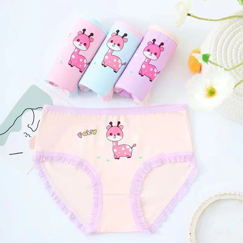 Quần Lót Cỡ Lớn In Hoạt Hình Công Chúa Dễ Thương Cho Bé Gái