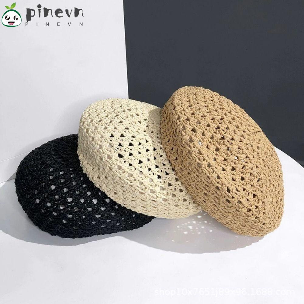 PINEVN Mũ Beret Thiết Kế Thoáng Khí Thời Trang Xuân Hè Cho Nữ