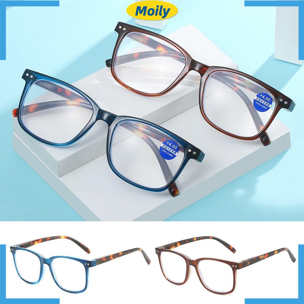MOILYVN Kính Đọc Sách Gọng Siêu Nhẹ Thoải Mái Phong Cách Cổ Điển Cho Nam Và Nữ
