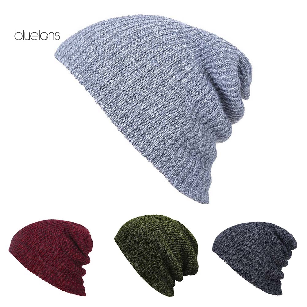 Mũ Beanie Dệt Kim Màu Sắc Đơn Giản Cho Nam Và Nữ
