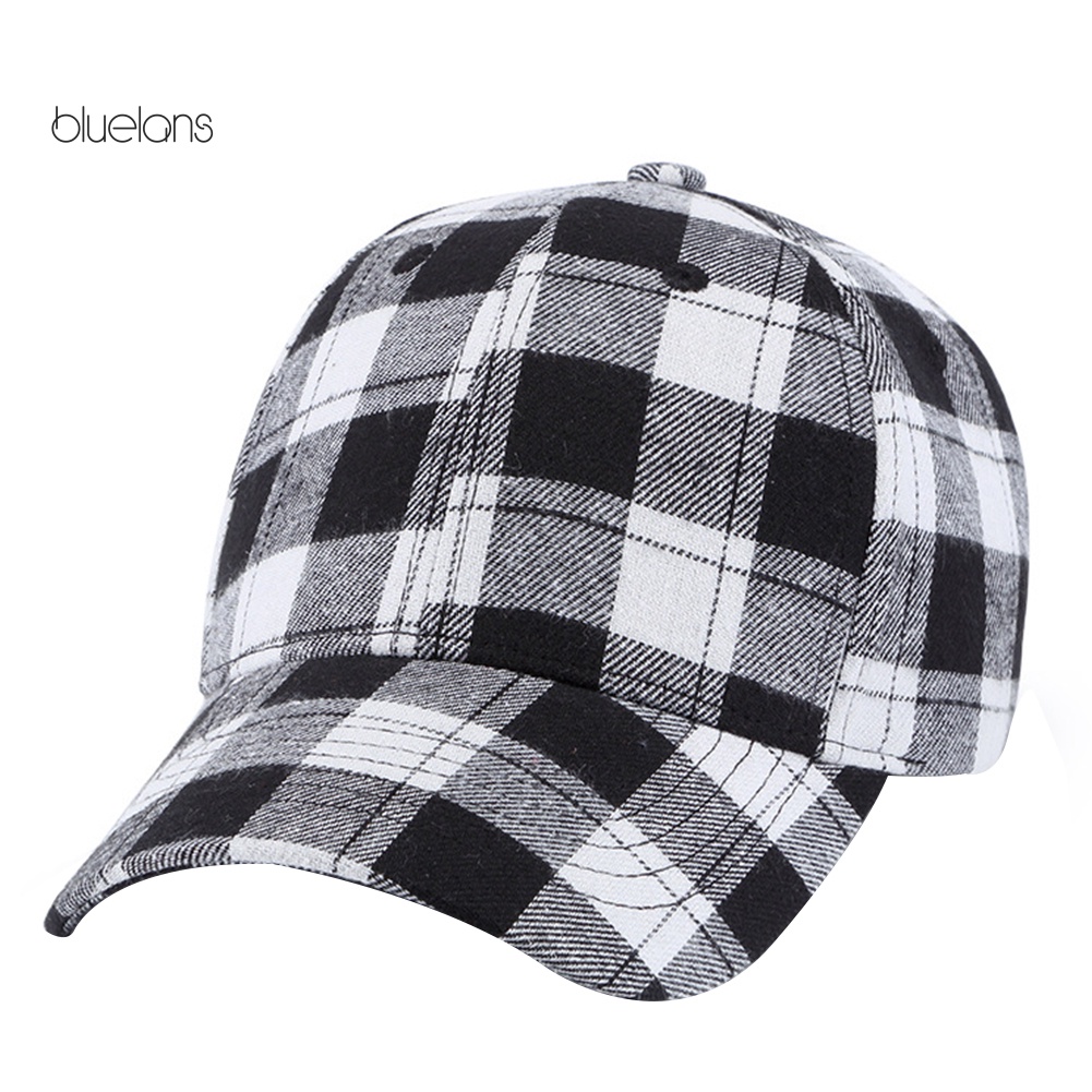 Mũ Lưỡi Trai Thể Thao Họa Tiết Sọc Caro Thời Trang Cho Nam Và Nữ