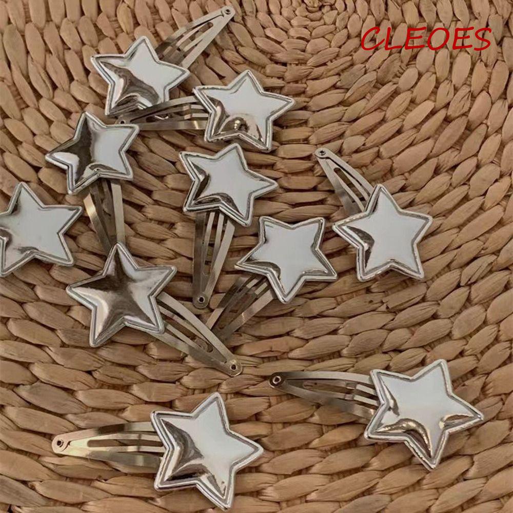 CLEOES Kẹp Tóc Nữ Hình Ngôi Sao Nhỏ Xinh Xắn y2k