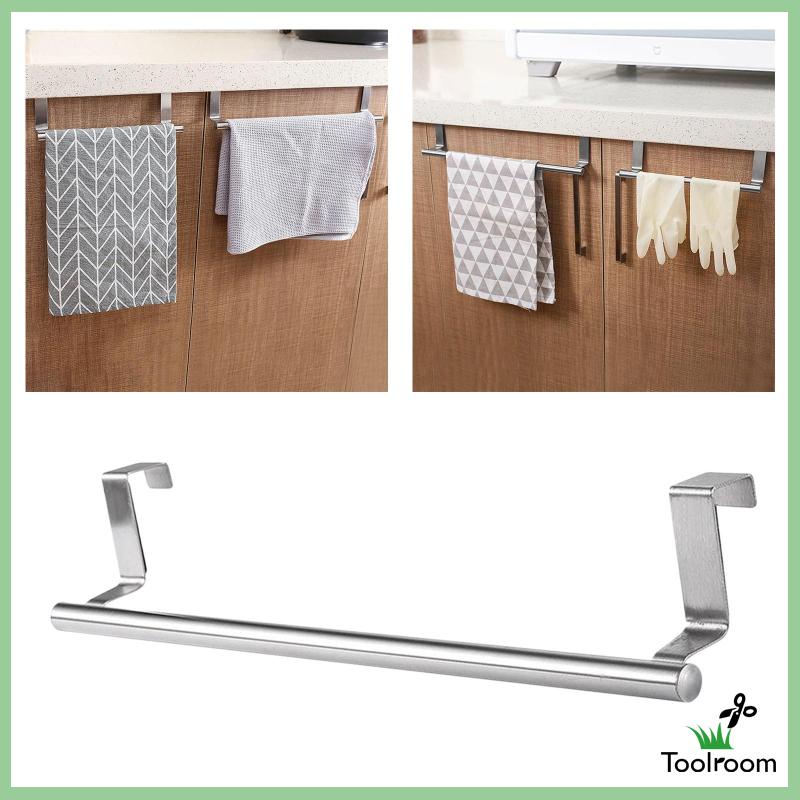 Giá Treo Khăn Bằng Thép Không Gỉ Không Cần Khoan Tiện Dụng Cho Nhà Bếp /