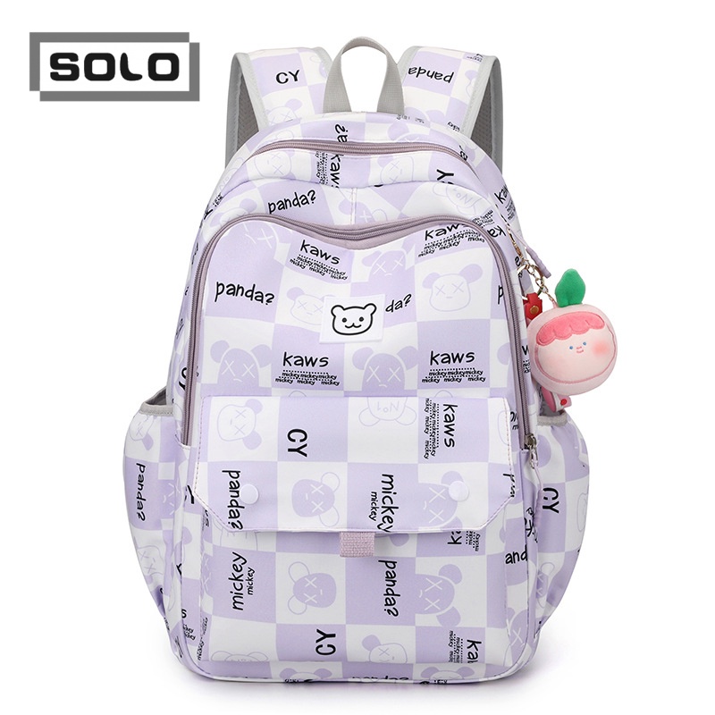 Solo Balo Nữ cặp đi học balo du lịch balo nữ da L95S0L9