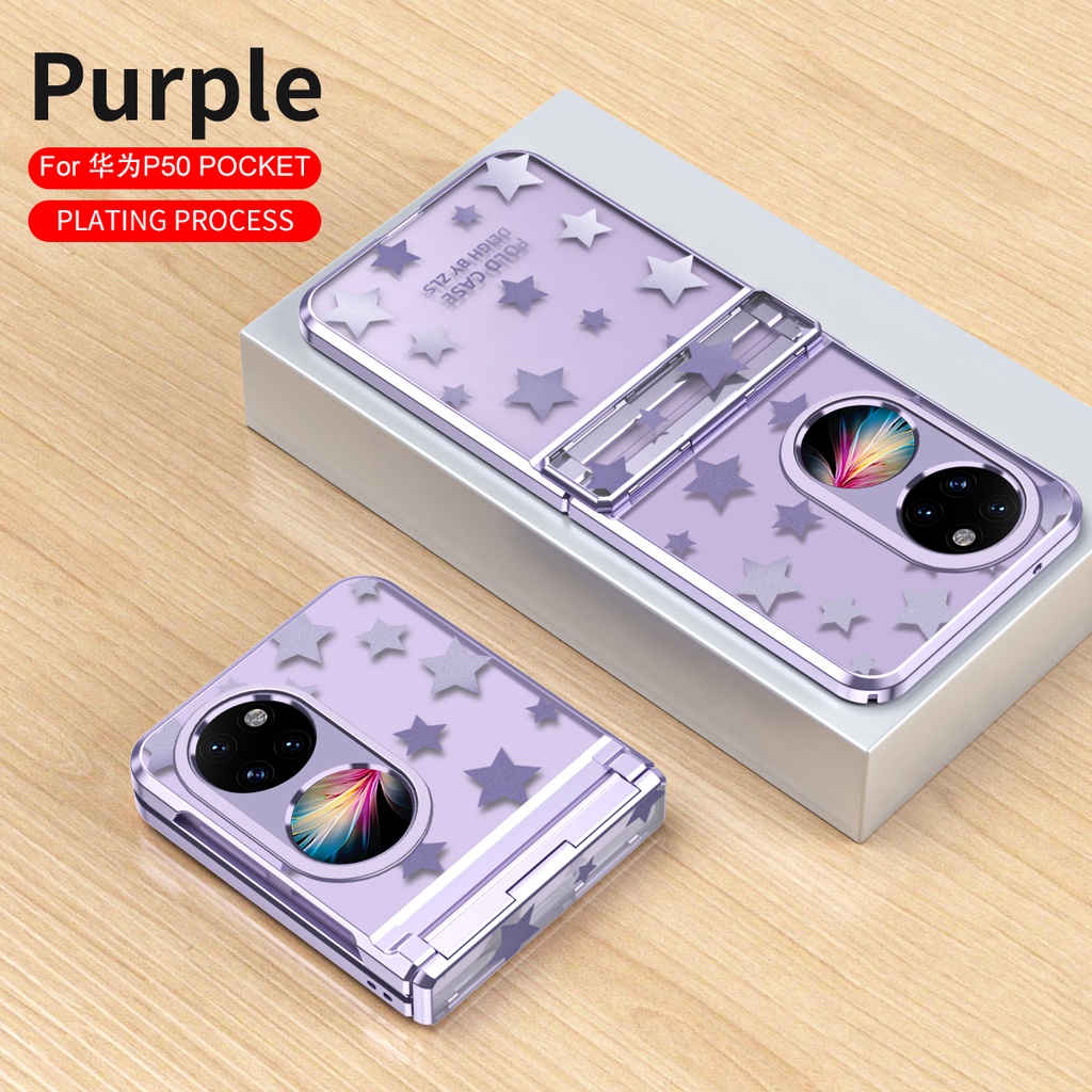 Ốp Điện Thoại Họa Tiết Ngôi Sao Có Túi Chống Sốc Cho Huawei P50 Huawei Pocket S 5G
