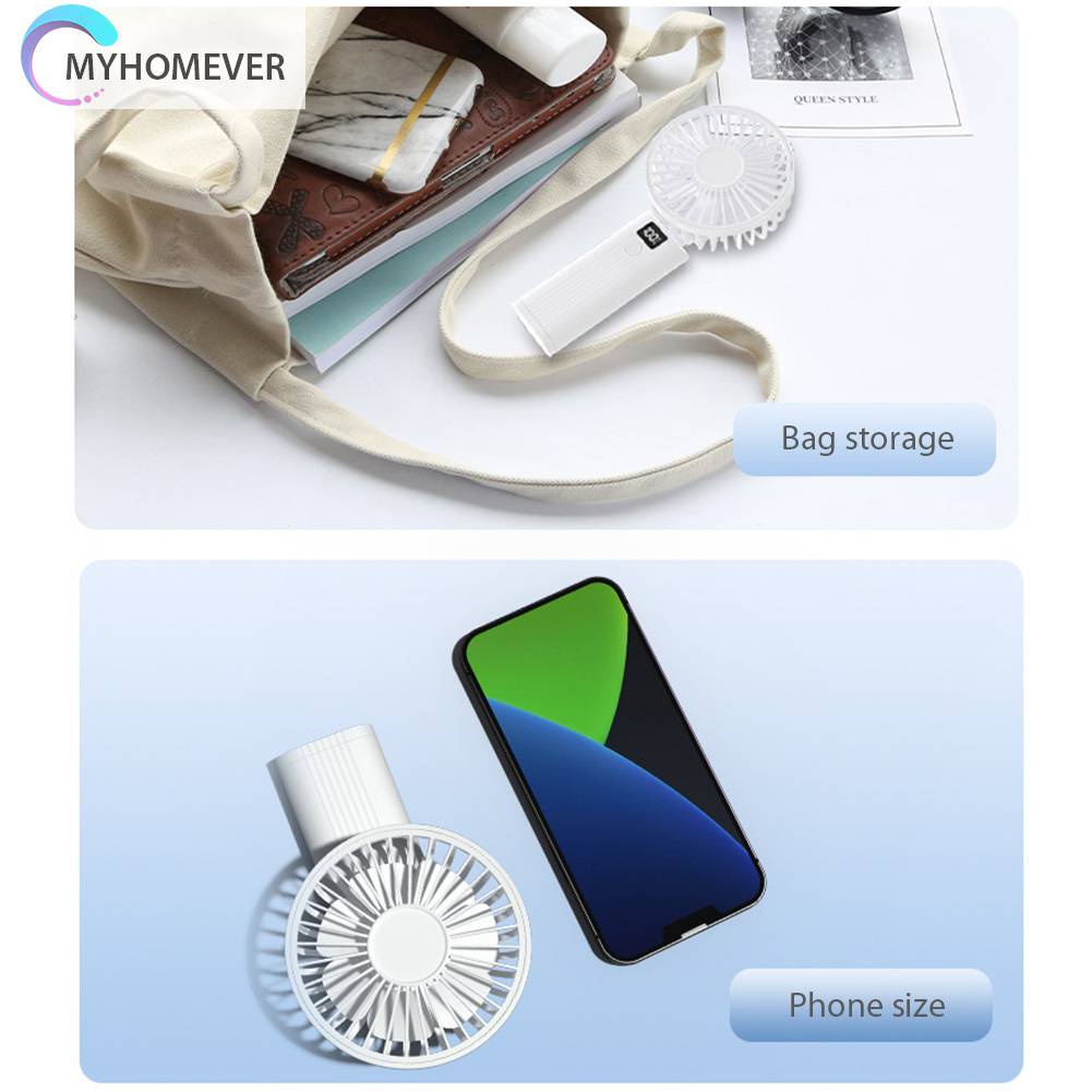Quạt Điện Làm Mát 2400mAh Có Thể Gấp Gọn Tiện Dụng Cho Gia Đình