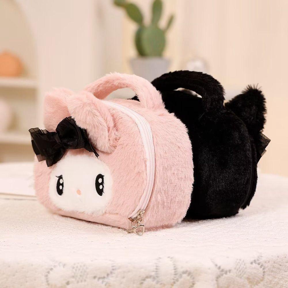 Túi Đựng Mỹ Phẩm Kuromi Nhồi Bông Cỡ Lớn Tiện Dụng