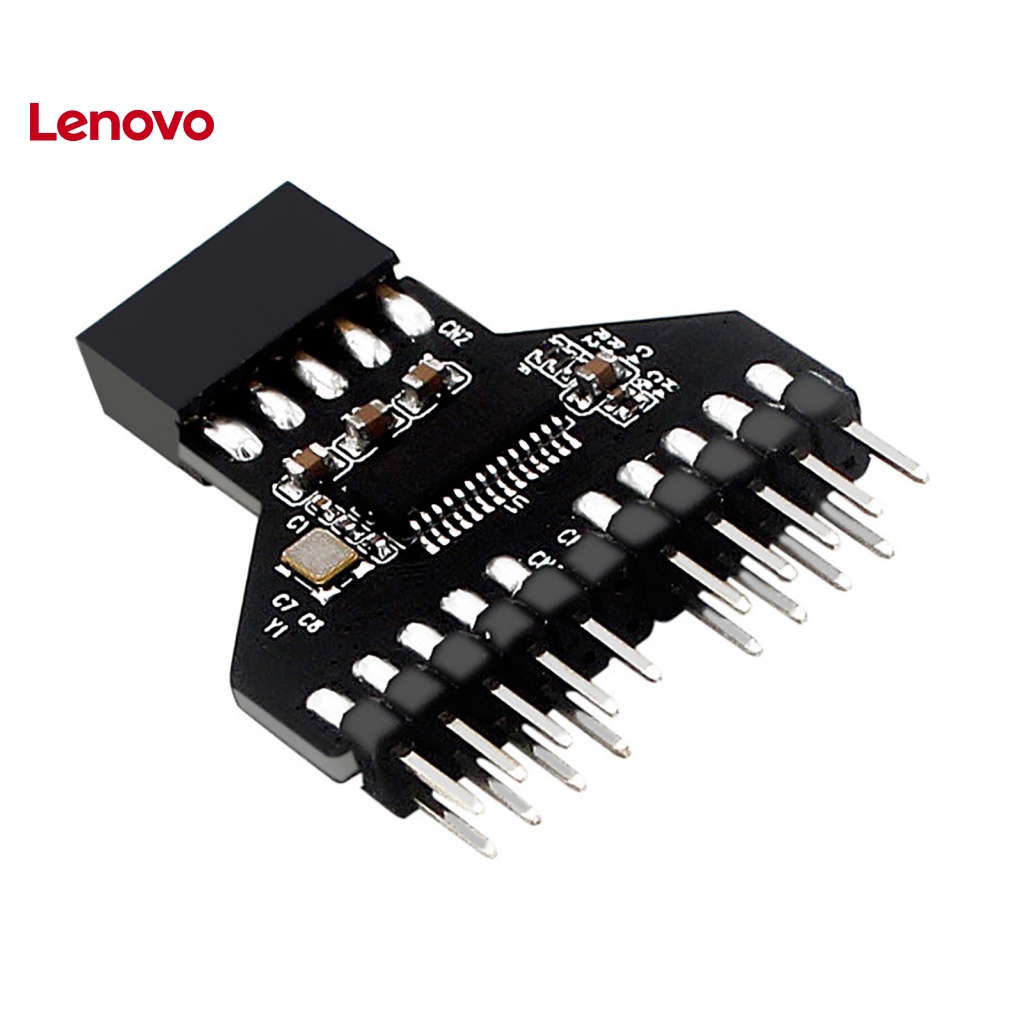 Đầu Nối Bo Mạch Chủ Hoa Hướng Dương Cổng USB2.0 9Pin Sang 2 9Pin Cho Đèn RGB Máy Tính