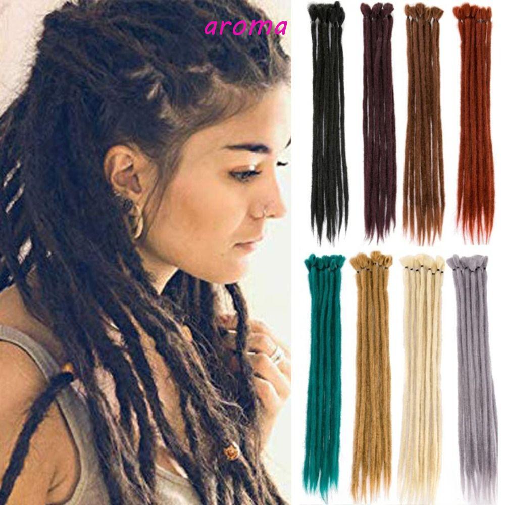 AROMA 1 Bộ Tóc Mái Sợi Tổng Hợp Màu Đen Phong Cách Hip Hop Chất Lượng Cao Cho Nữ