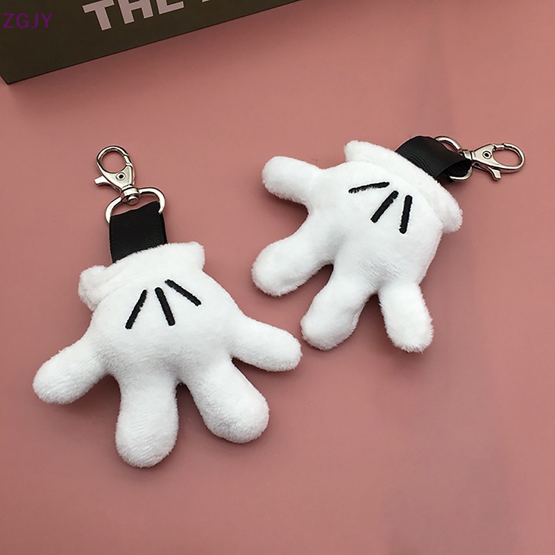 Móc Khóa Búp Bê Nhồi Bông Màu Trắng Đáng Yêu Mới