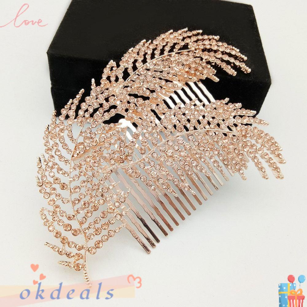 Lược Cài Tóc Đính Đá Sang Trọng Cho Nữ