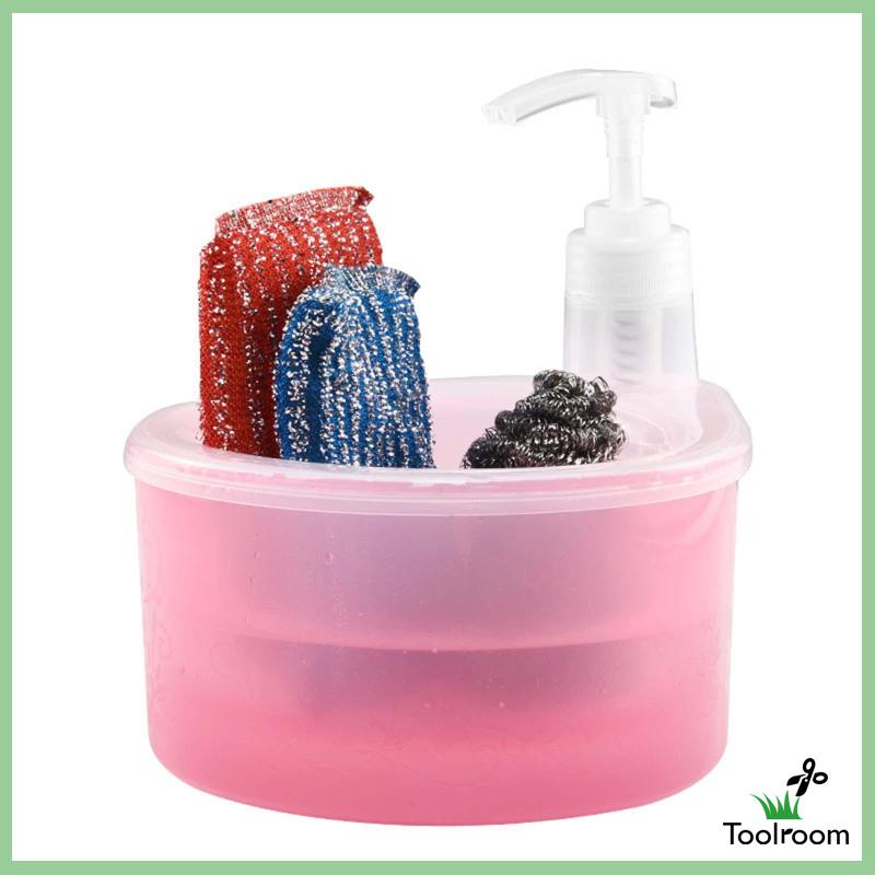 Bình Đựng Xà Phòng Dạng Lỏng 1000ml Kèm Giá Đỡ Xốp 2 Trong 1 Tiện Dụng Cho Khách Sạn / Quầ