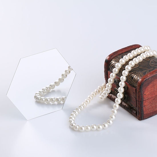 Bộ 12 Miếng Dán Tường Tráng Gương Hình Lục Giác 3D Độc Đáo Thời Trang DIY