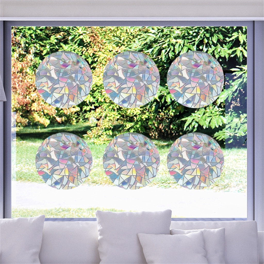 Bộ 2 Tấm Đề Can Dán Cửa Kính Hình Lông Vũ / Chim Ruồi / Lá / Lông Vũ Độc Đáo Trang Trí Phòng Khách