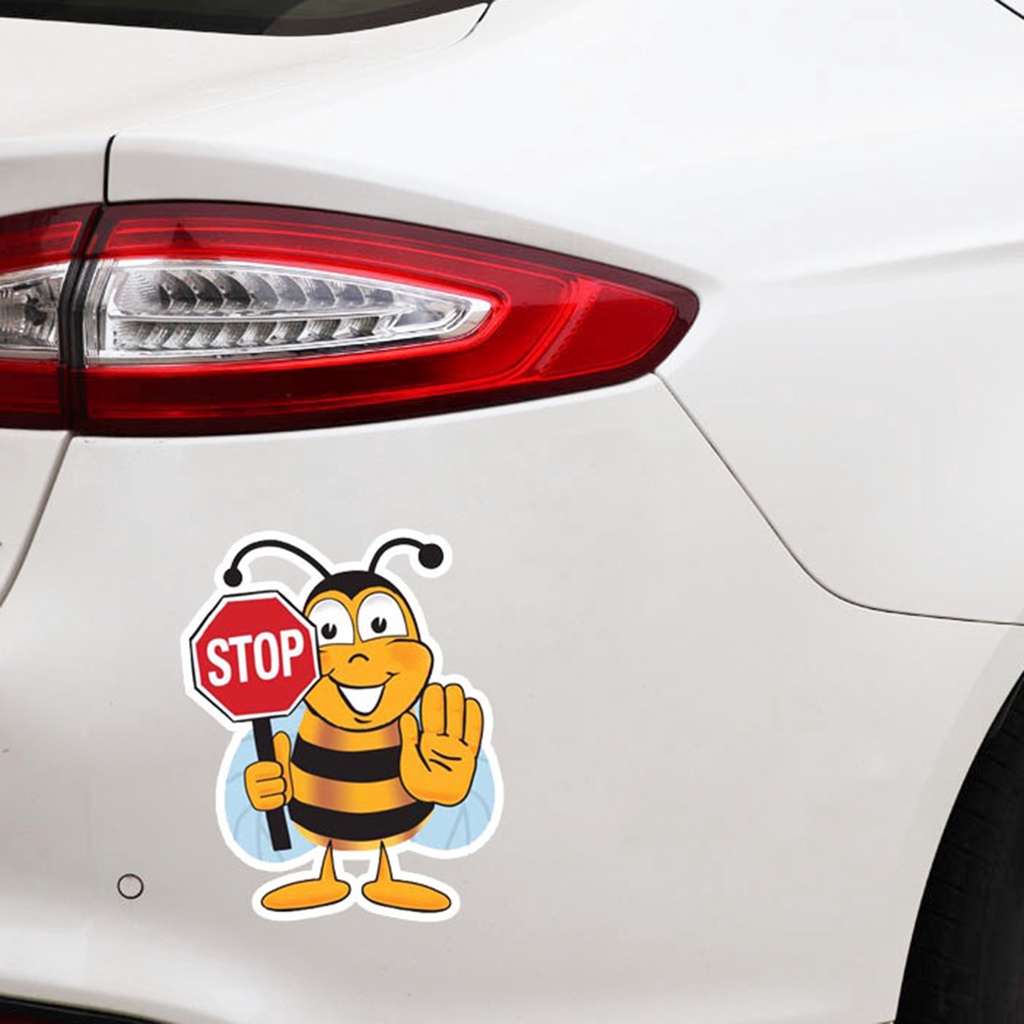 Miếng Dán Trang Trí Cửa Sổ Bằng PVC Chống Thấm Nước Hình Chú Ong Dễ Thương