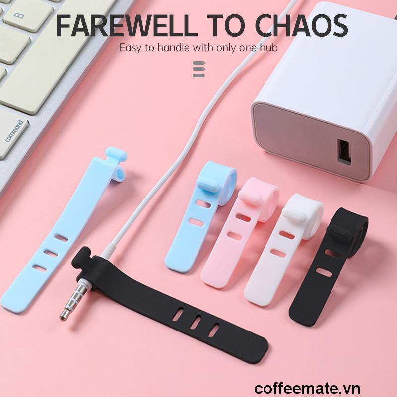 ⚡Dụng cụ quấn cáp sạc dây tai nghe usb bằng silicon tiện dụng
