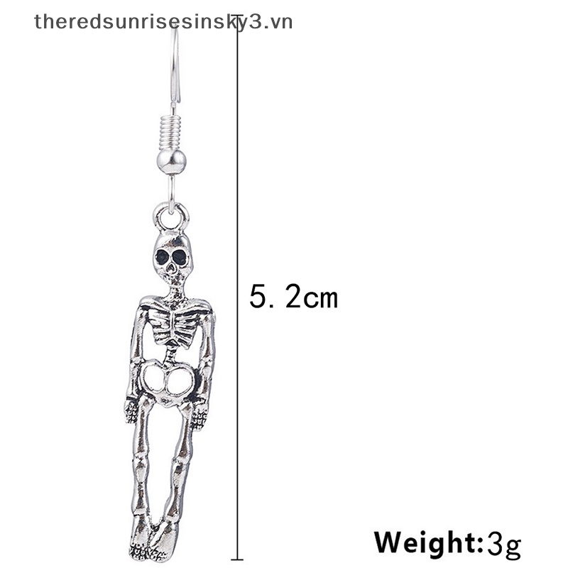 Bông Tai Hình Bộ Xương Phong Cách Cổ Điển Thời Trang Dự Tiệc Halloween Dành Cho Nữ