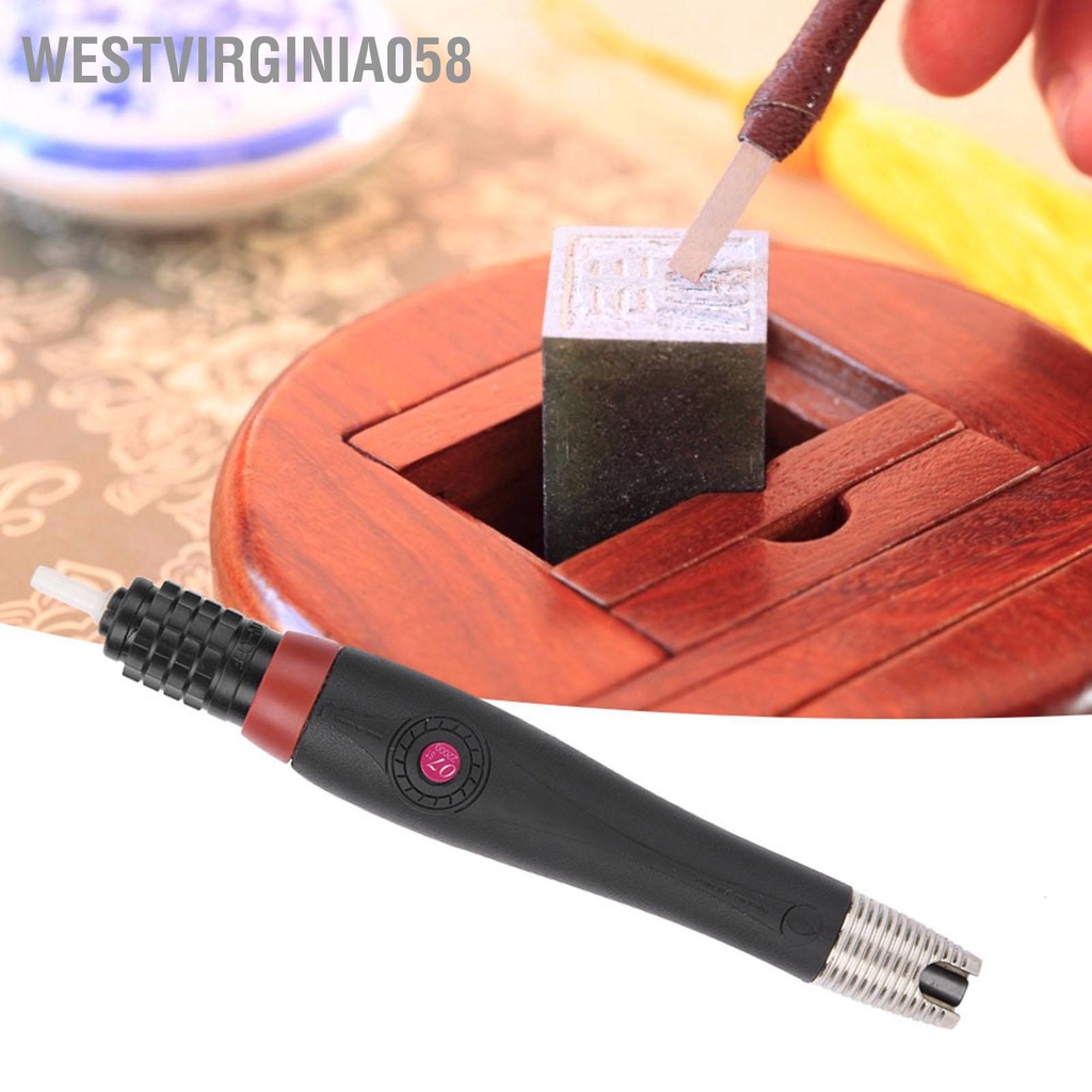 Westvirginia058 Máy mài không khí Tập tin siêu âm nén để chạm khắc ngọc bích Đột quỵ 0 7mm