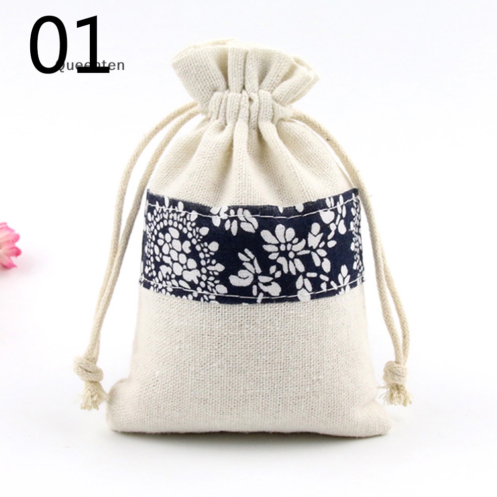 Bộ 2 Túi Vải Cotton Đựng Trang Sức Xinh Xắn