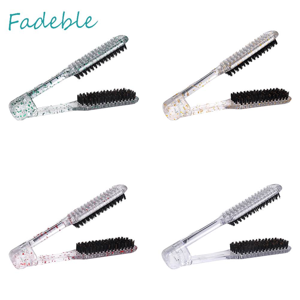 Lược Kẹp Chữ V Tạo Kiểu Tóc Không Đau Gấp Gọn Được