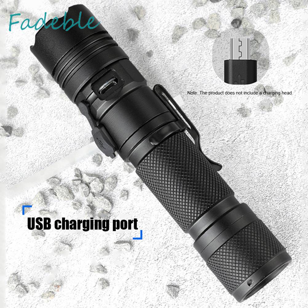 Đèn Pin LED XHP50 800LM 5 Chế Độ 1200mAh Sạc USB Tiện Dụng