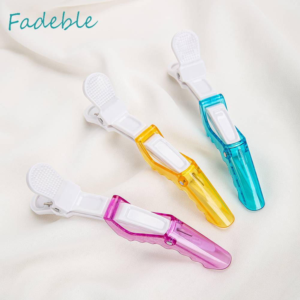 Set 6 Kẹp Nhựa Cố Định Tóc Hai Cổng Thiết Kế Nhỏ Gọn