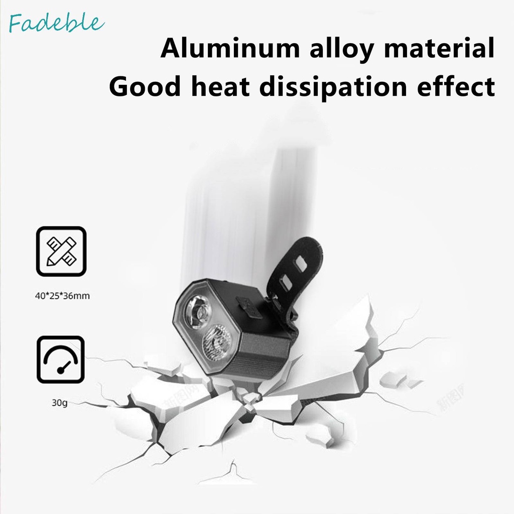 Set 2 Đèn Led Gắn Đuôi Xe Đạp Có Thể Sạc Lại Bằng Cổng USB