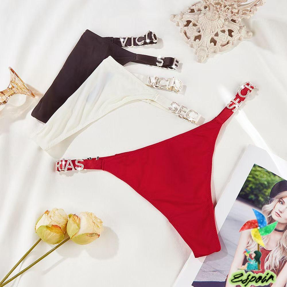 ESPO Quần Lót Thể Thao Nữ Eo Thấp In Chữ Gợi Cảm