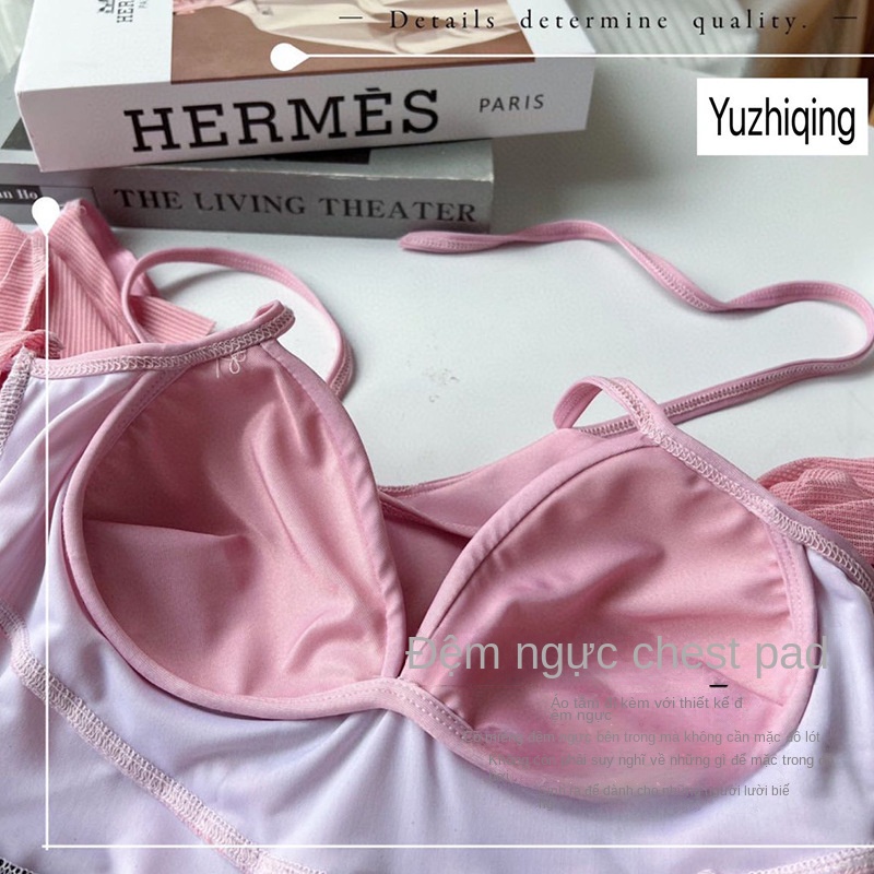 Bộ Đồ Bơi Một Mảnh Cổ Chữ V Che Bụng Chống Lóa Màu Trơn Thời Trang Mùa Xuân Dành Cho Bạn Nữ