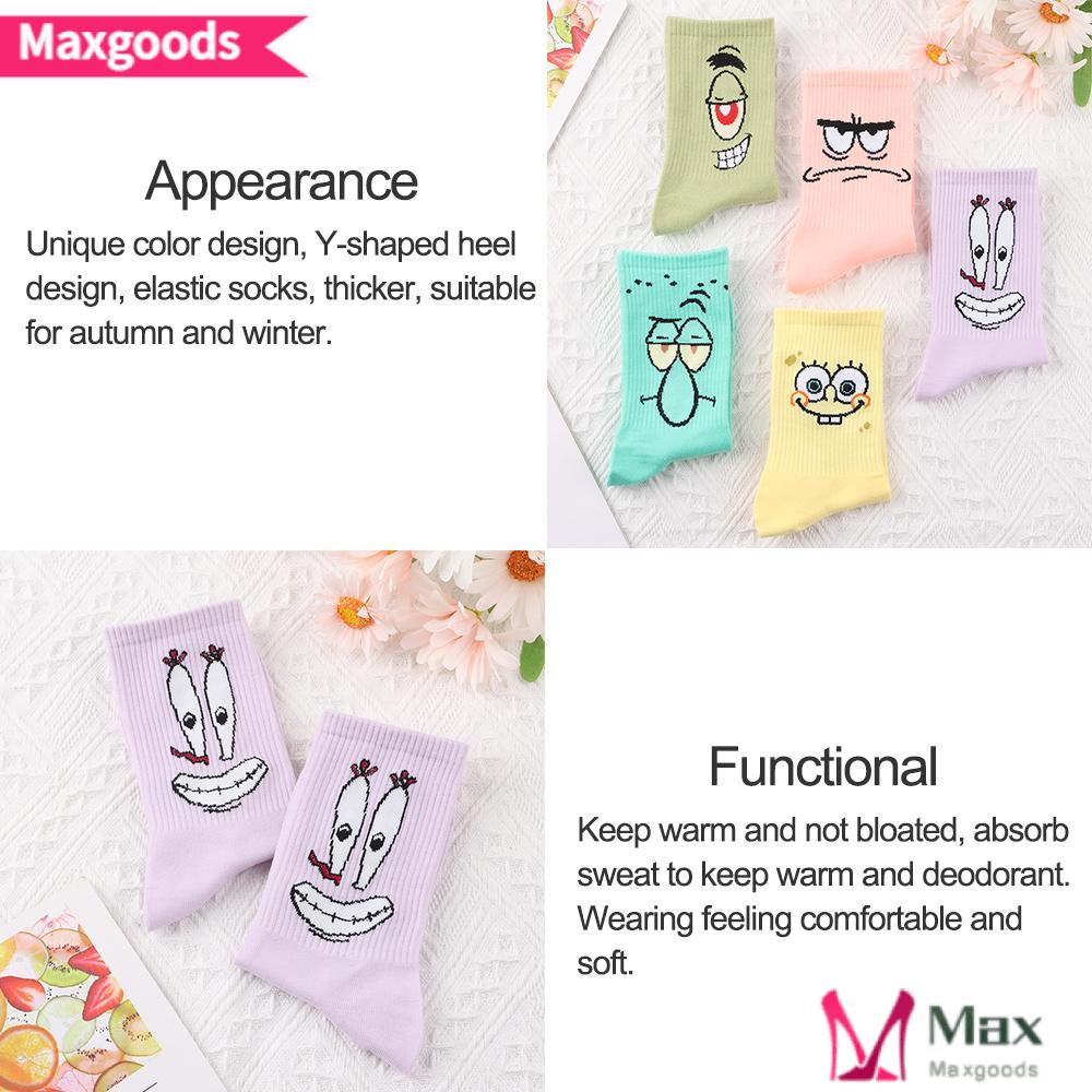 MAXG Vớ Nữ Họa Tiết Hoạt Hình Spongebob Đáng Yêu