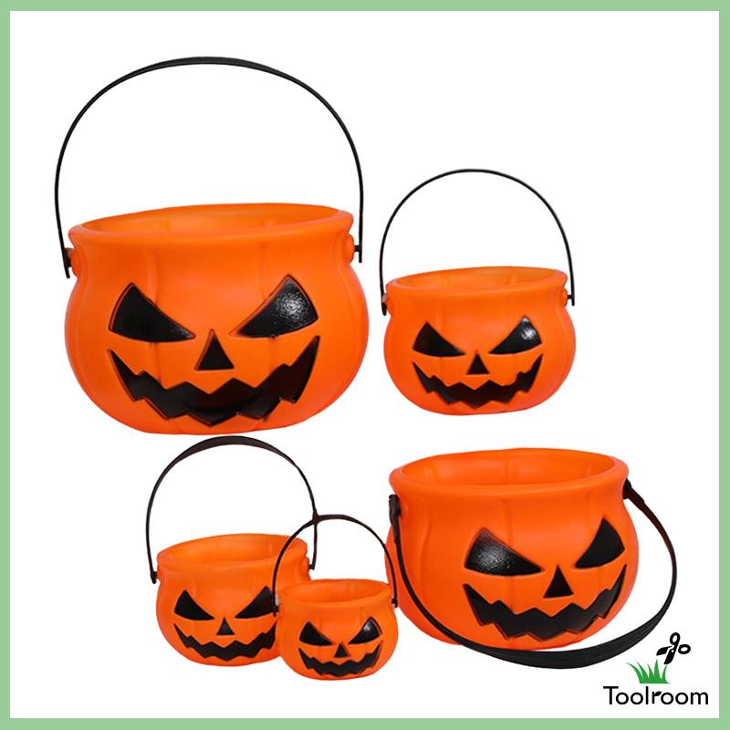 Xô Đựng Kẹo Có Tay Cầm Trang Trí Halloween