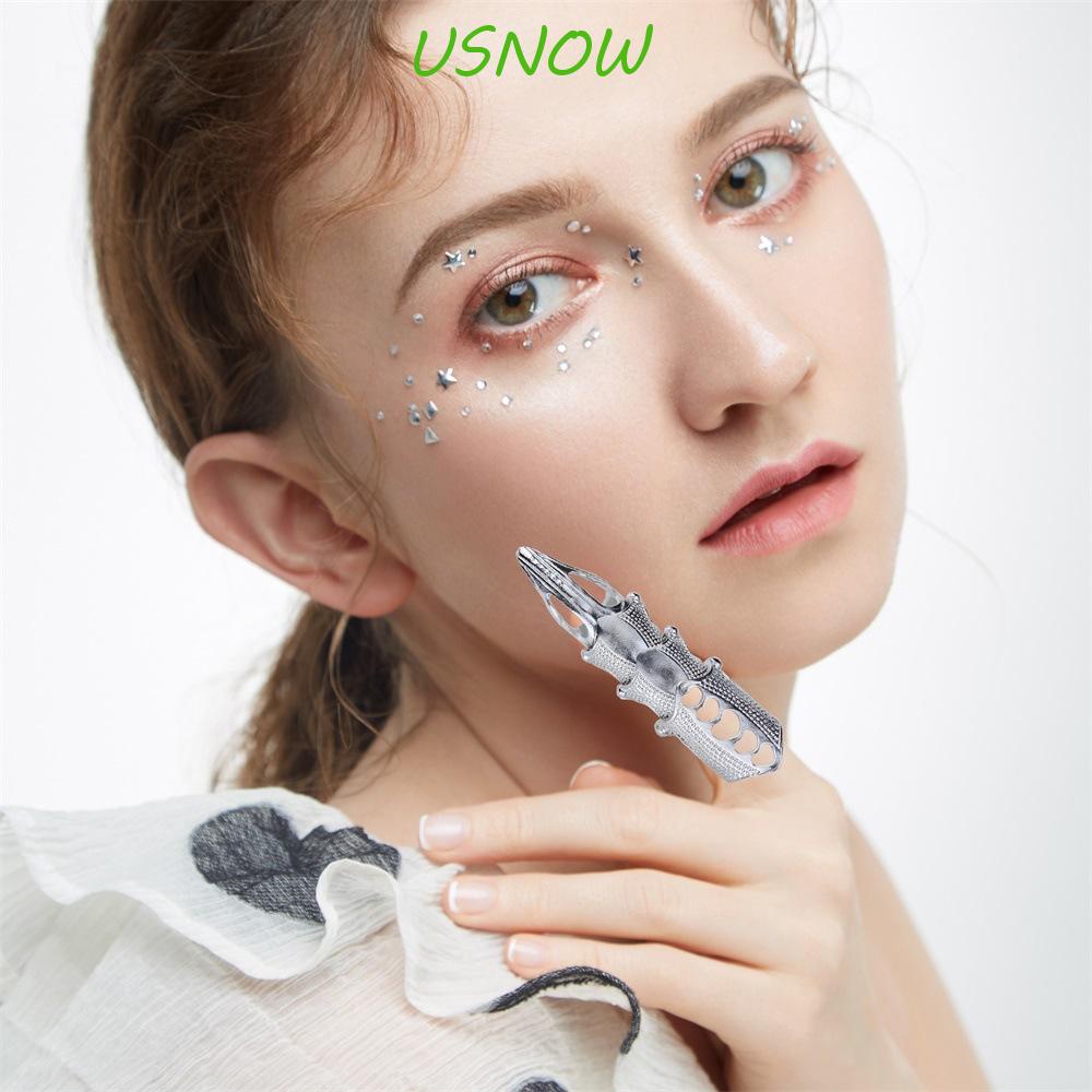 USNOW Nhẫn Kim Loại Toàn Bộ Phong Cách Gothic Punk Cá Tính Cho Nam