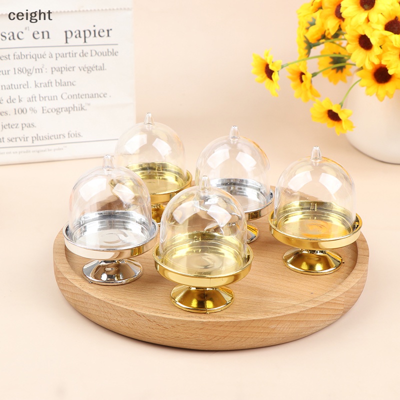 Set 4 Khay Đựng Bánh Kẹo / Món Tráng Miệng Trong Suốt