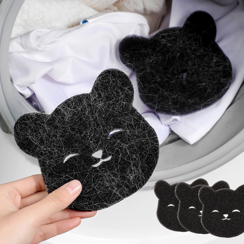 [Featured] Dụng Cụ Làm Sạch Quần Áo / Thảm Giặt Ma Thuật Hình Gấu / Lông Thú Cưng Thân Thiện Với Môi Trường Loại Bỏ Vết Bẩn