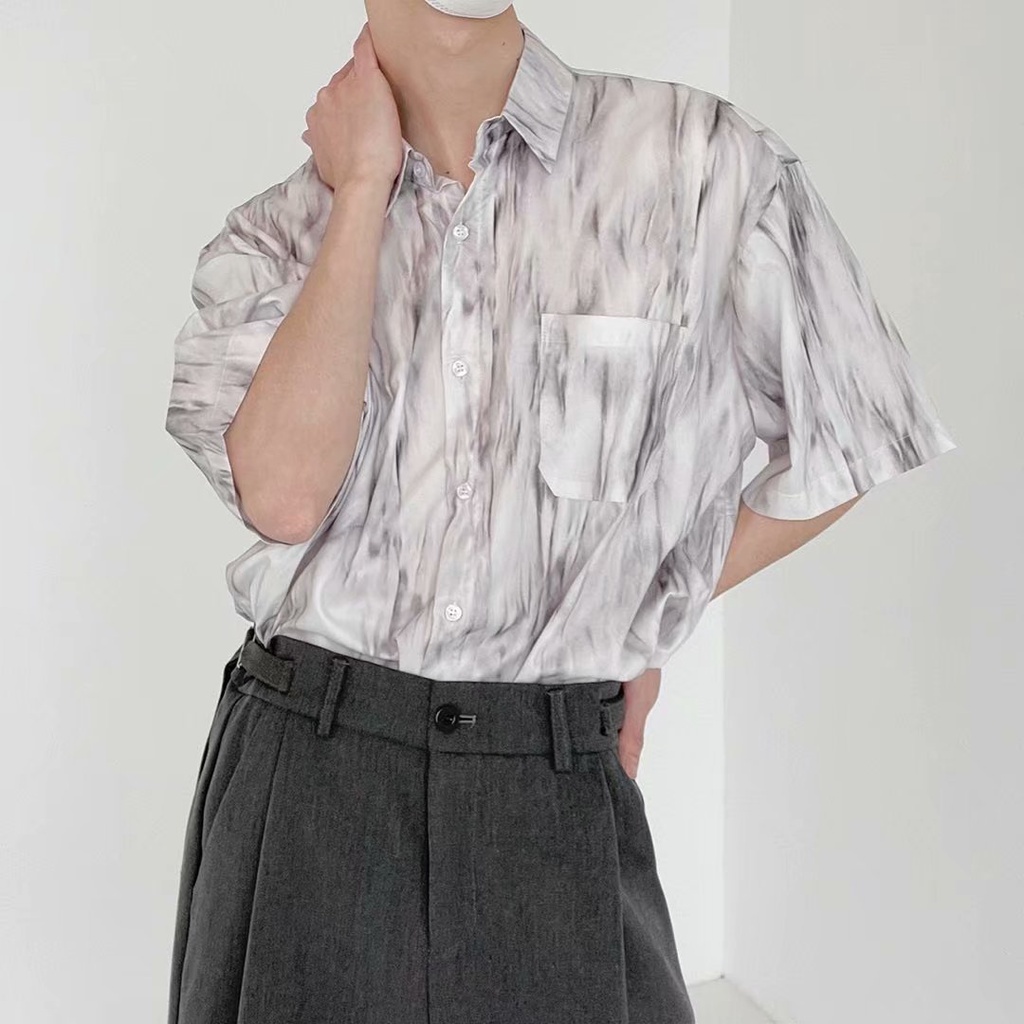 Áo Sơ Mi Dáng Rộng Thời Trang Hàn Quốc Dành Cho Nam