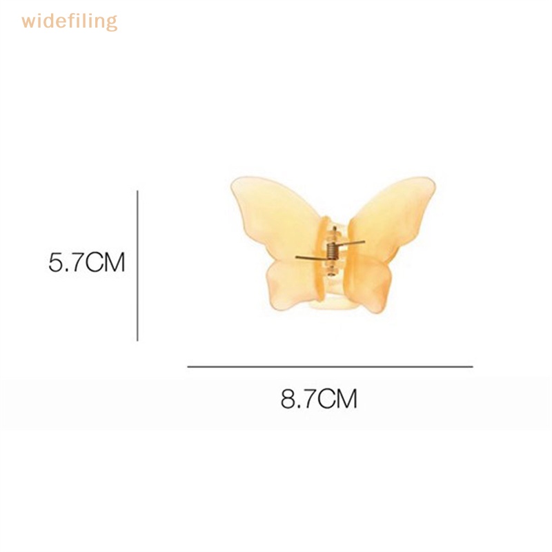 Kẹp Tóc Càng Cua Cá Mập Bản Rộng Mặt Nhám Màu Đục