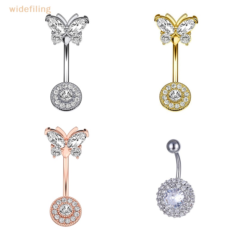 Khuyên RốN HìNh BướM ĐíNh Đá ThờI Trang