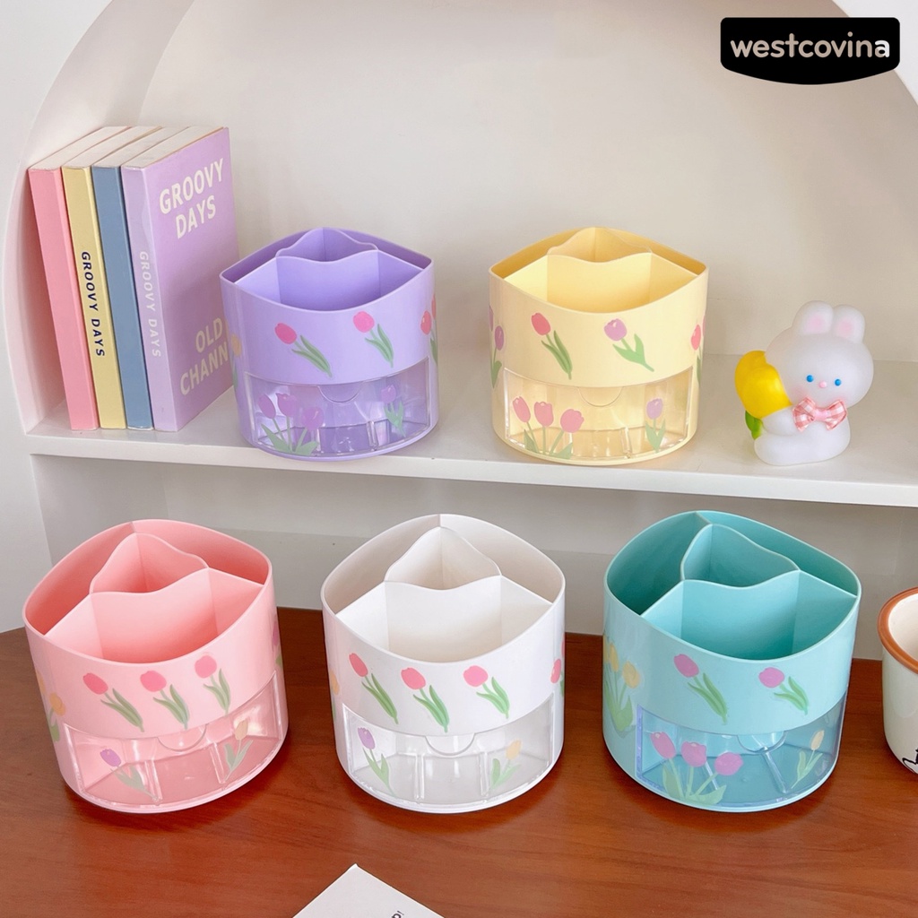 [WSTN]✎Giá Đựng Bút Nhiều Ngăn Màu Sắc Sức Chứa Lớn Tiện Dụng