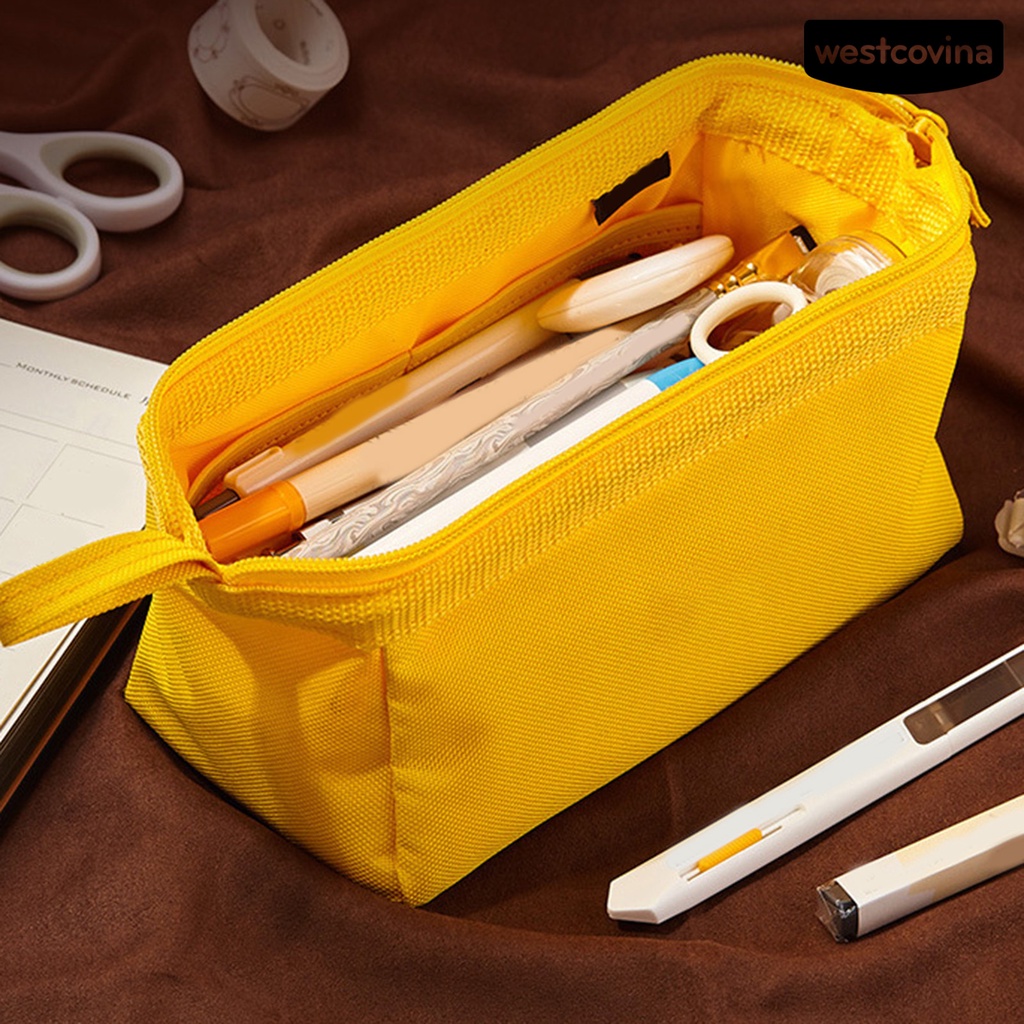 [WSTN]✎Túi Đựng Bút Bằng Vải Oxford Sức Chứa Lớn Có Dây Treo Tiện Dụng Cho Học Sinh