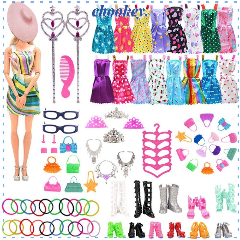 CHOOKEY 1 Bộ Phụ Kiện Quần Áo Cho Búp Bê