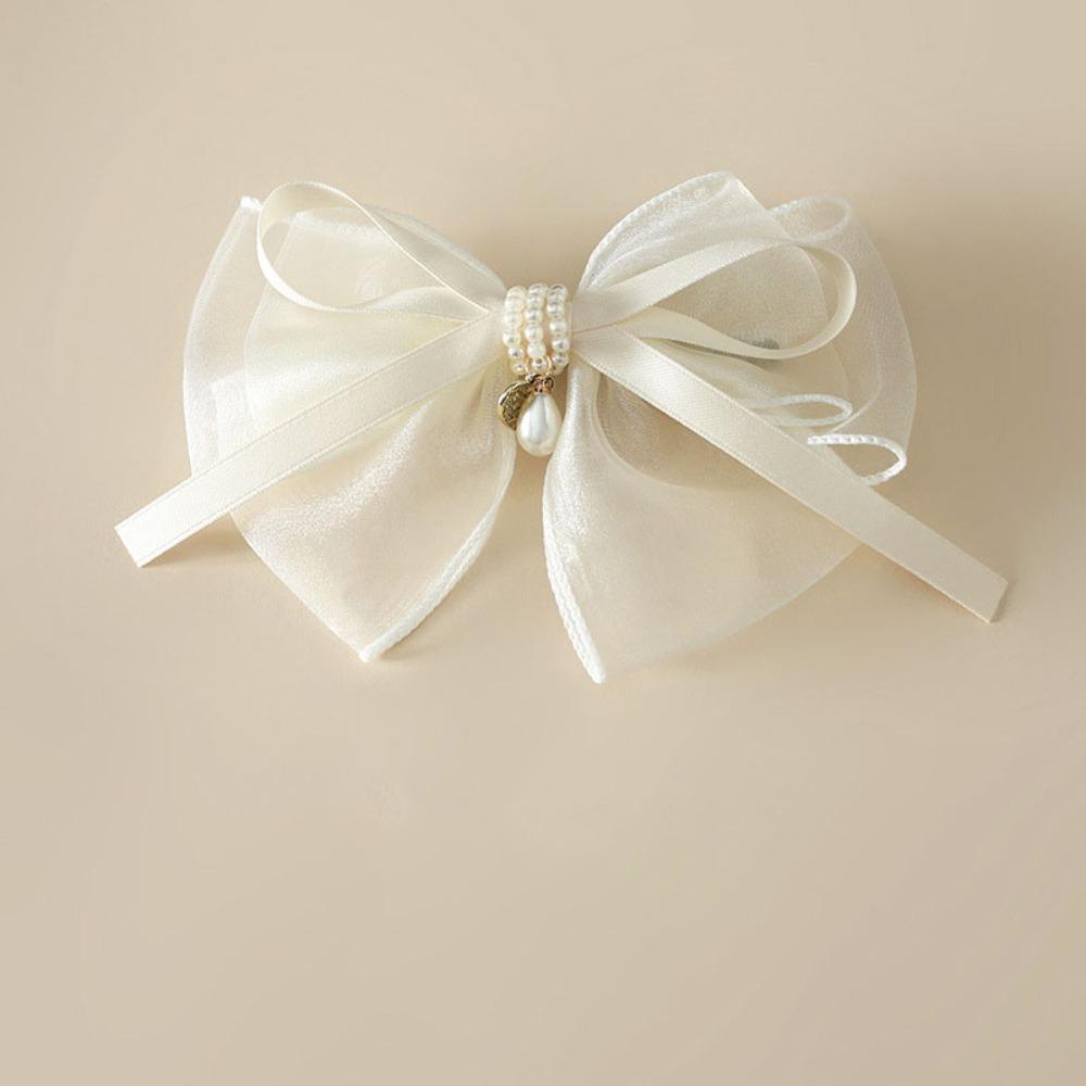 PINEVN Kẹp Tóc Nơ Vải Chiffon Lụa Nhiều Lớp Họa Tiết Hoa Thanh Lịch Thời Trang Mùa Xuân