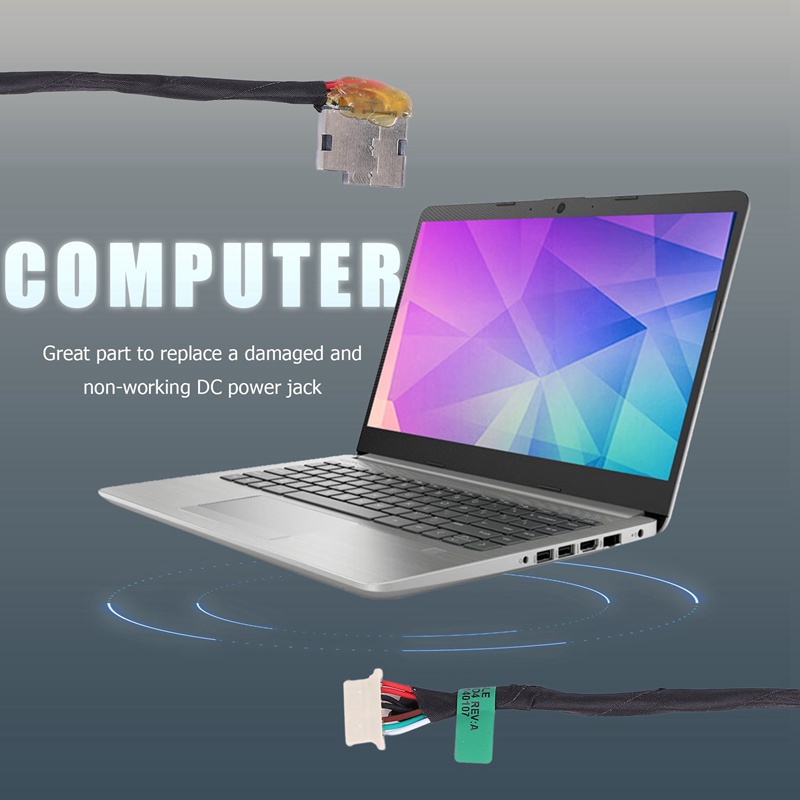 Dây Cáp Nguồn Cho Laptop HP 240 246 250 255 G4 G5 799736Phụ Kiện Chuyên Dụng Dành Cho Xe Hơi F57 F57 813945Giắc Cắm Thay Thế Cho DC Jack 001 (001)