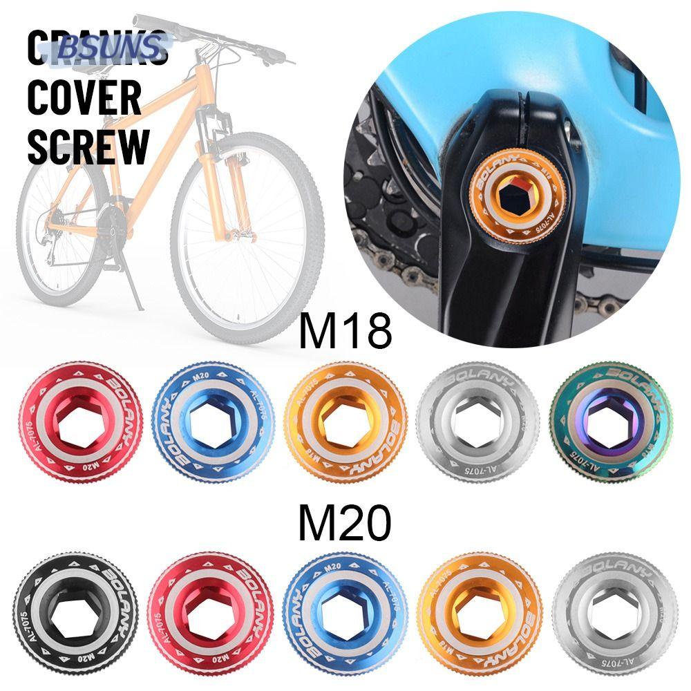 BSUNS Bộ 2 Ốc Vít Nhiều Màu Sắc CNC M18 M20 Cho Xe Đạp