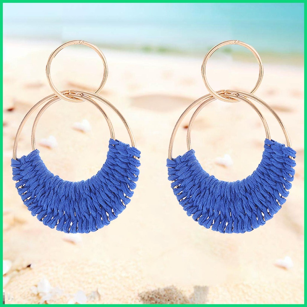 Đôi Khuyên Tai Dáng Dài Phong Cách Boho Thời Trang Mùa Hè Cho Nữ